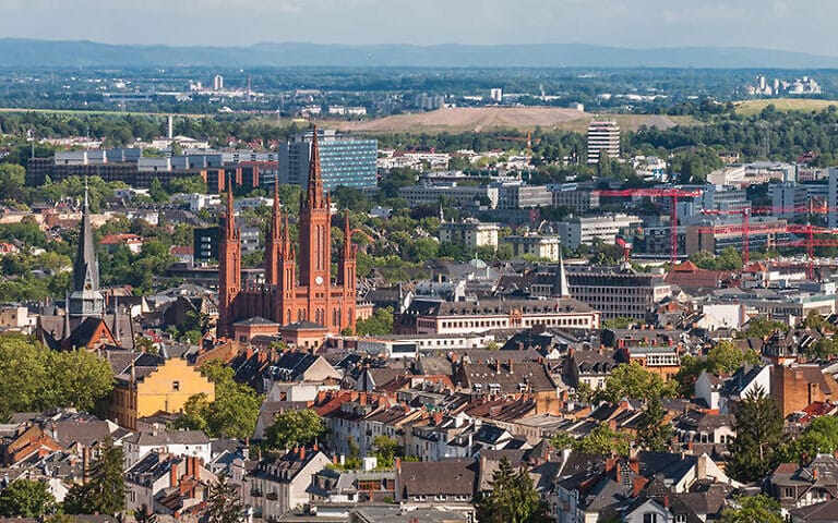 Blick auf Wiesbaden