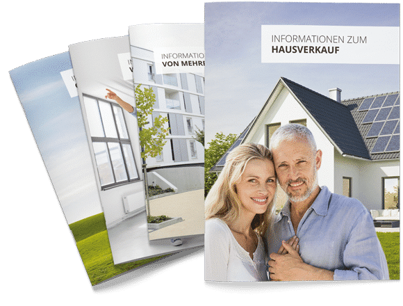 Broschüren zu Immobilienverkauf und mehr